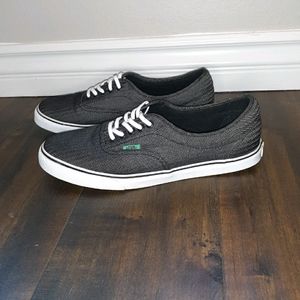 Vans Era Black/Gray Pin stripe